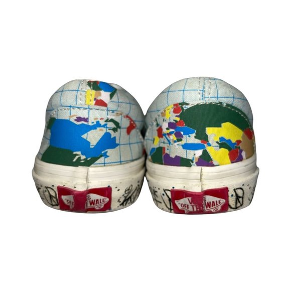 Vans Colorful Era Save Our Planet Around the World Map Sneakers Kid's 3 - Picture 7 of 10